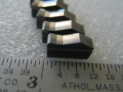 3 angle blades #2 profile  30/45/60X 3/8&quot; long.Seat width .050&quot; Set of 5 blades