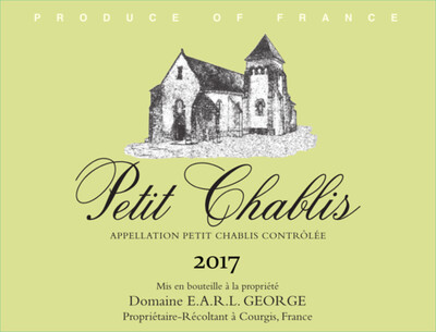 Domaine George Petit Chablis 2017 *SALE* Domaine George Petit Chablis 2017 *SALE*