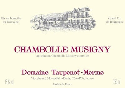 Taupenot Merme Chambolle Musigny 2014 *SALE* Taupenot Merme Chambolle Musigny 2014 *SALE*