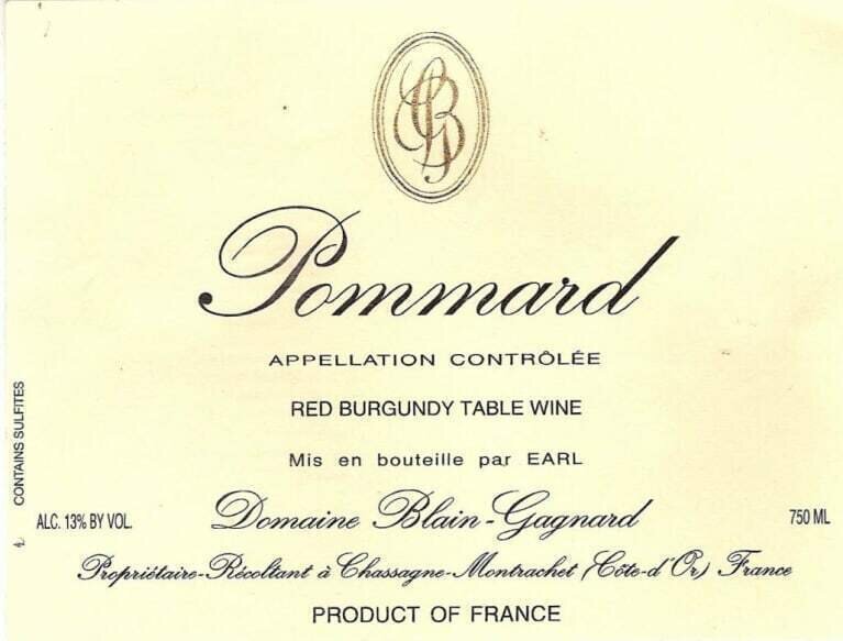 Blain Gagnard Pommard 2017