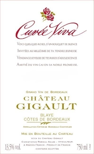 Gigault Cuvee Viva 2015