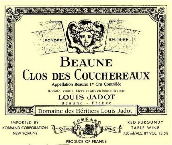 Louis Jadot Beaune Clos des Couchereaux 1er Cru 2018