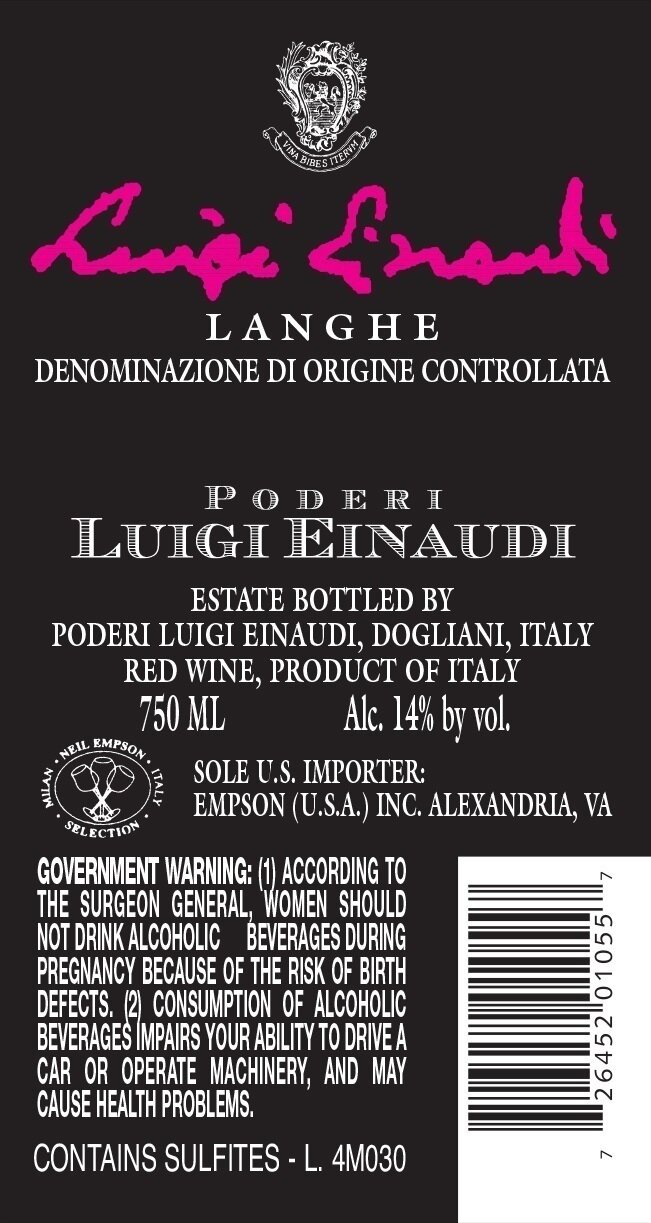 Luigi Einaudi Langhe Rosso 2009
