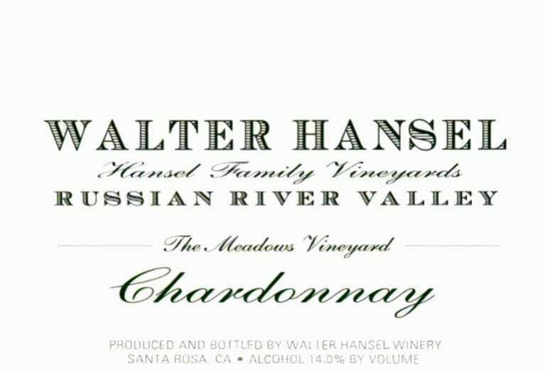 Walter Hansel Chardonnay The Meadows Vineyard 2015