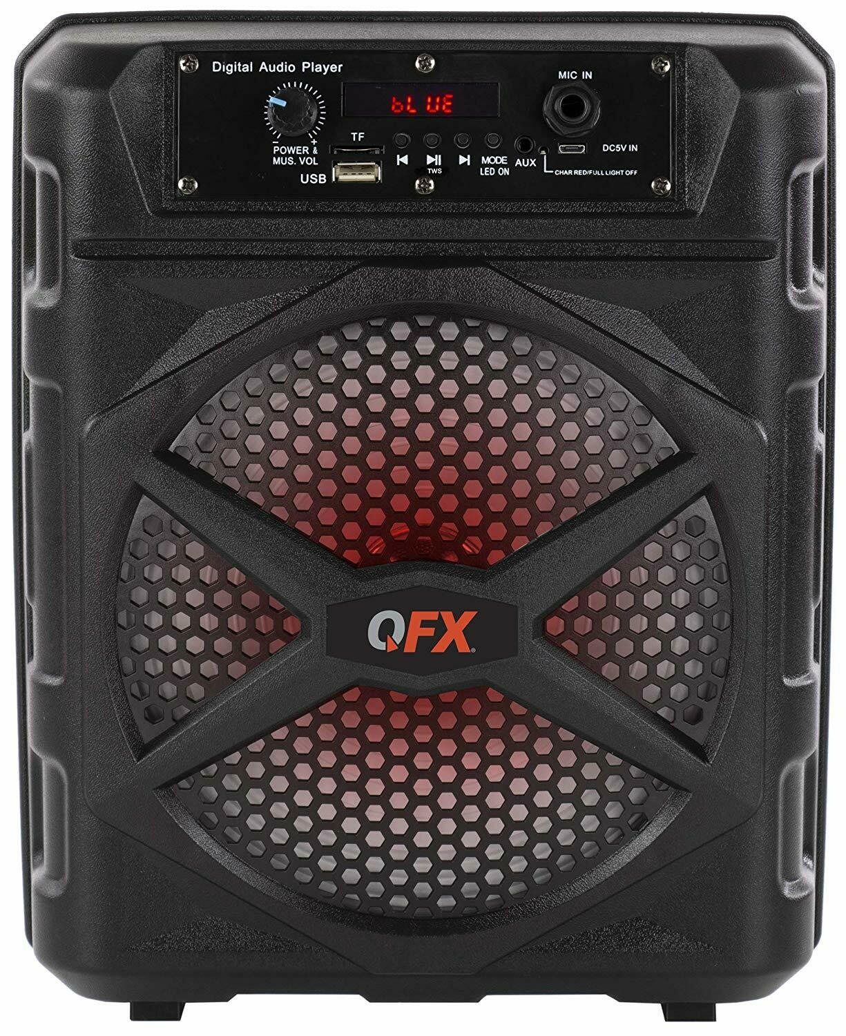 QFX BT-85 TWS 8” Ready Rechargeable Party Speaker Bluetooth USB/Micro-SD FM Radio
by QFX