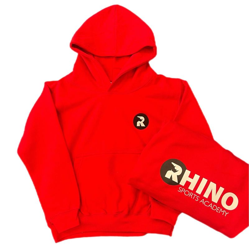 Red Hoodie Red logo