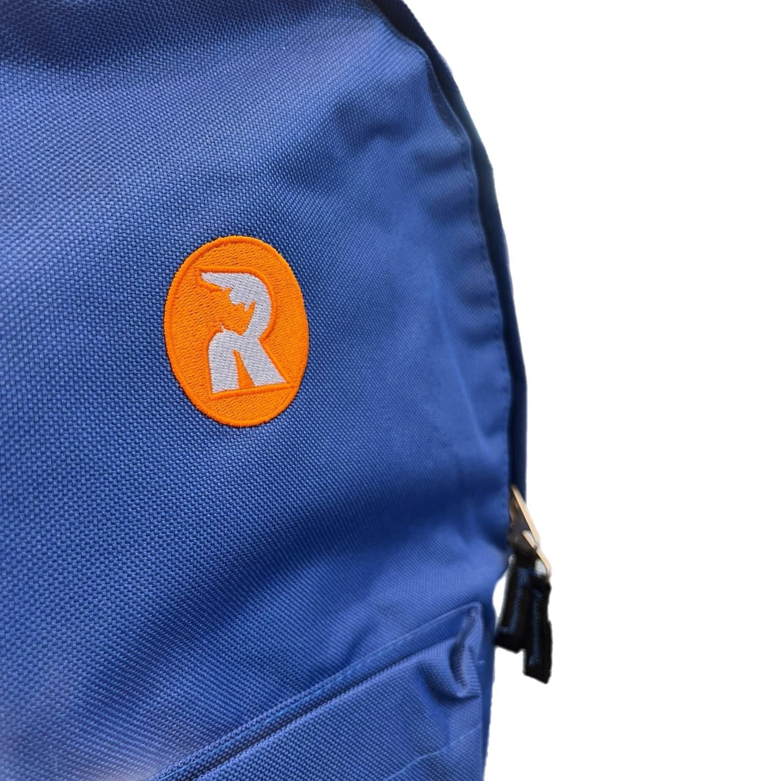 Blue Orange Badge Logo