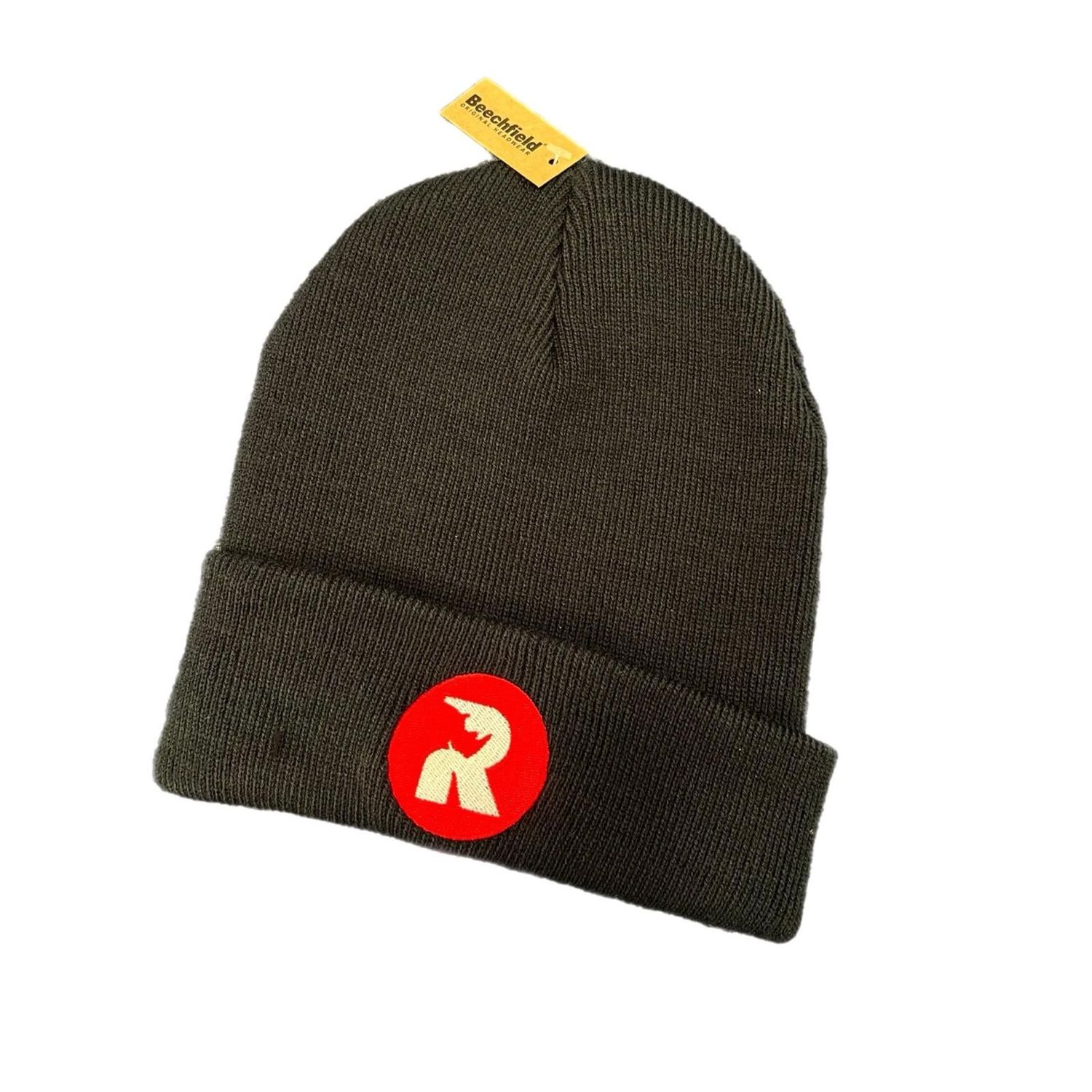 Black Beanie Red Logo