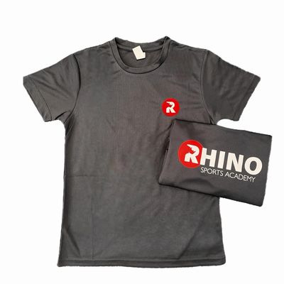 Navy Blue T-shirt Red logo - L