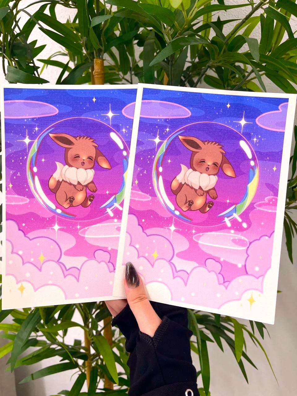 Bubble Eevee Print B5