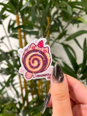 Dessert Meowberry Cat Sticker – Kawaii Food &amp; Cat Vinyl Decal, Cute Laptop/Planner Accessory