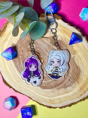 Frieren and Fern Keychains
