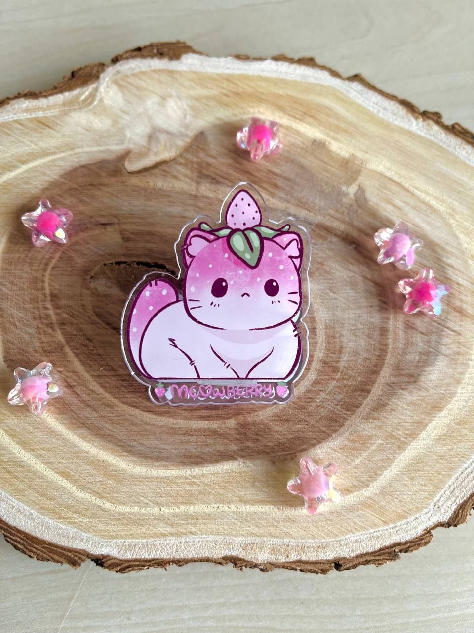 Meowberry Acrylic Paper Clip