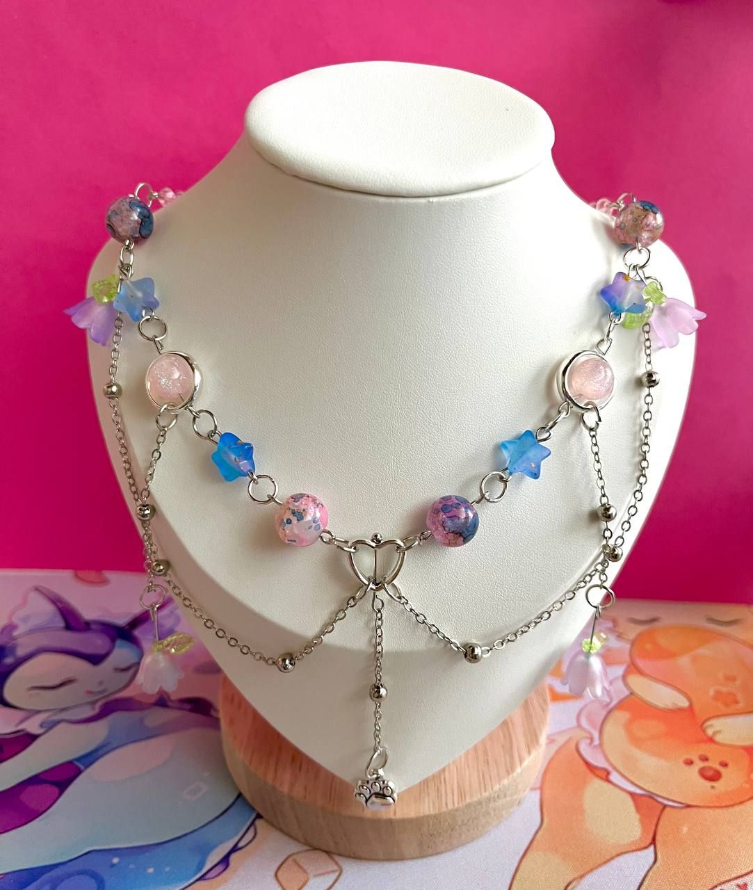 Handmade Cottagecore Fairycore Strawberry Necklace
