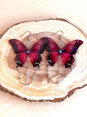Cottagecore Fairycore Butterfly Earrings