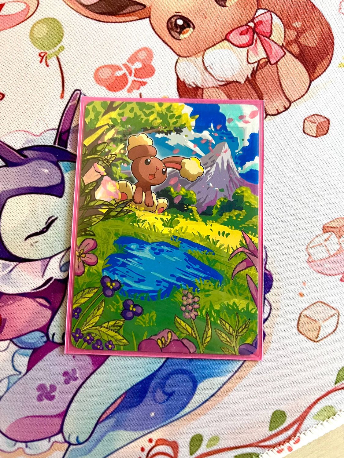 Handpainted Buneary Pokemon Card