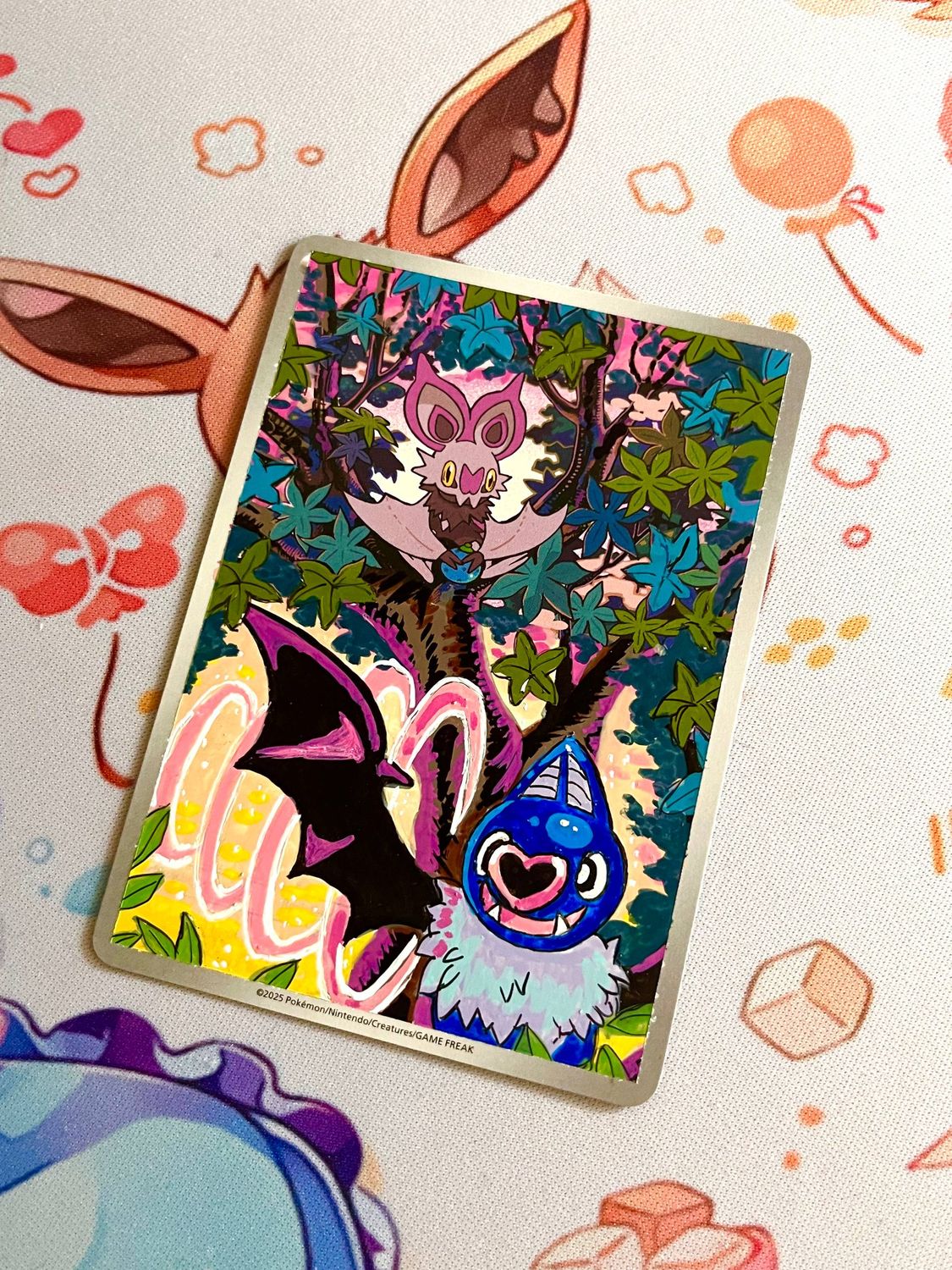 Handpainted Noibat Pokemon Card