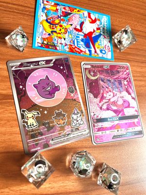 Sylveon and Bubble Gengar Handmade Pokemon Card