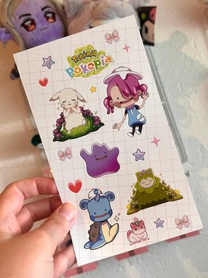 Pokemon Pokopia Sticker Sheet