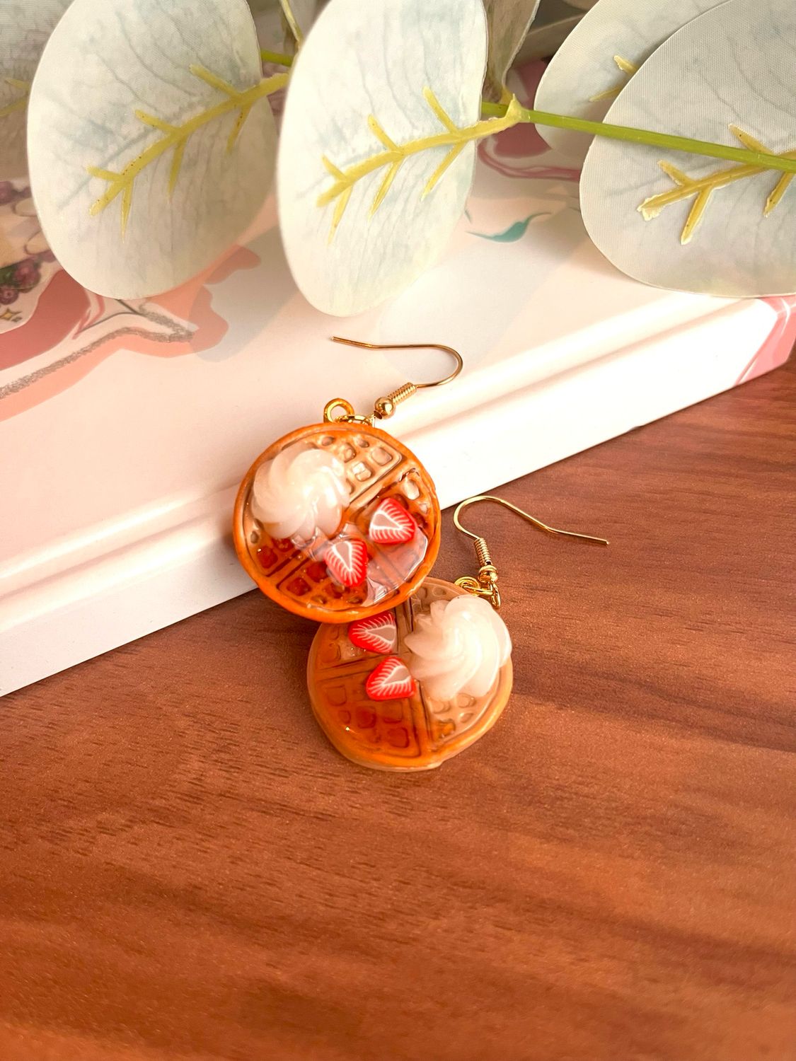 Handmade Clay Pancakes Earrings
