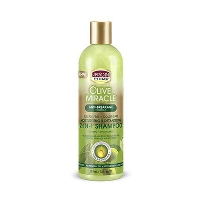 African Pride Olive Miracle 2in1 Shampoo Sin Sulfatos 355ml
