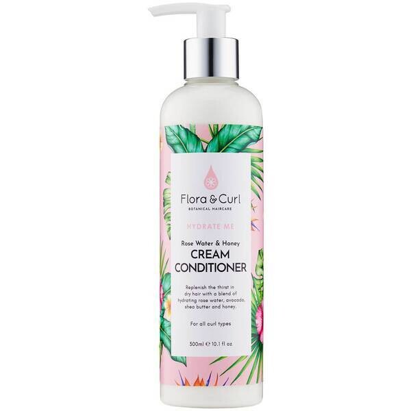 Flora &amp; Curl Crema Acondicionadora Rose Water &amp; Honey 300ml
