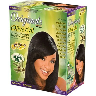 Africa´s Best Originals Olive Oil Twin Pack Relaxer Regular Alisadora doble Suave