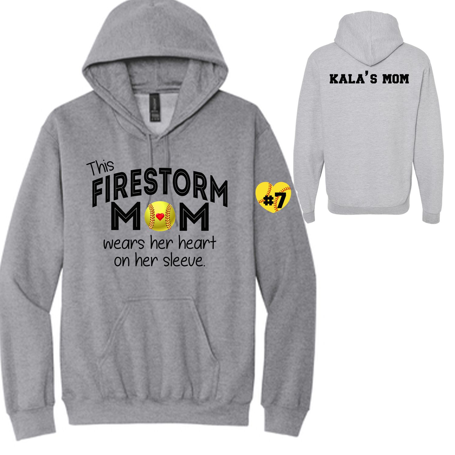 Firestorm Mom Heart On Sleeve