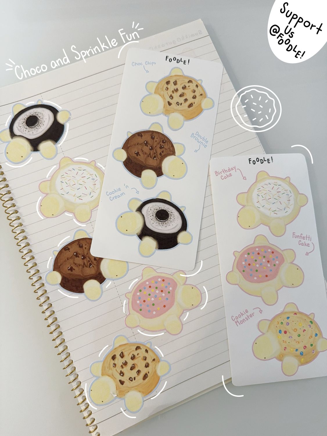 Choco and Sprinkle Fun Sticker Sheet BUNDLE! (Limited Edition)