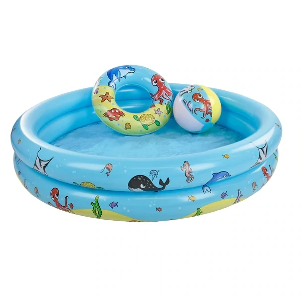 Swim Essentials Otroški napihljiv bazen – Sea animals Ø 120 cm