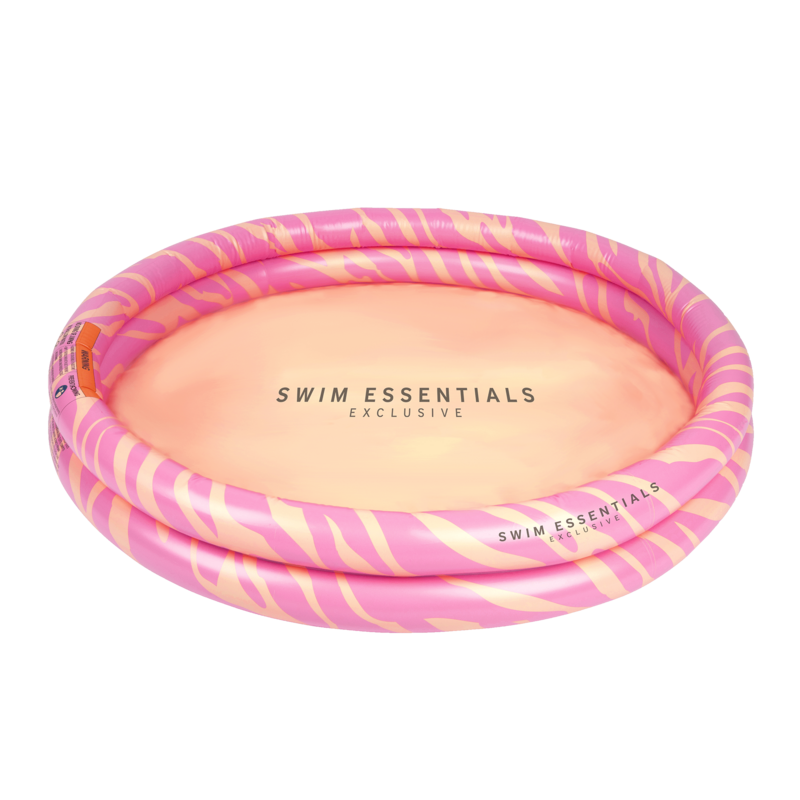 Swim Essentials Otroški napihljiv bazen – Pink Zebra Ø 100 cm