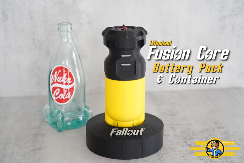 Life-size Fusion Core Battery Pack and Container