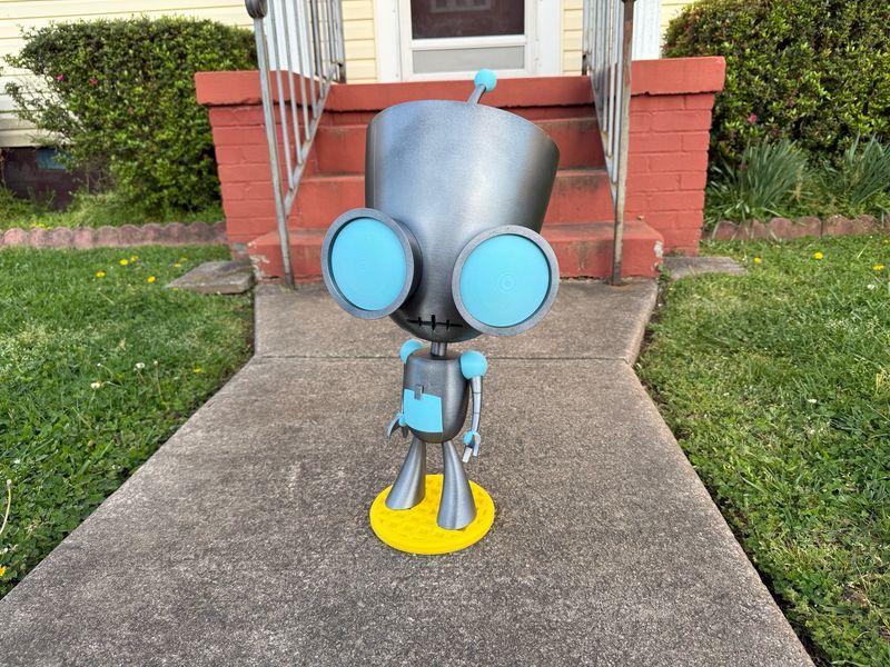 Life-Size 2ft GIR from Invader Zim | Storage Container | Interchangeable Eyes | Handmade Collectible