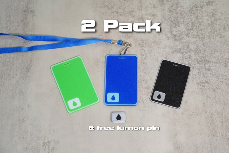 Severance-Inspired ID Badge (2-Pack) | Lumon Employee Name Tag &amp; Card Holder | Free Lumon Pen