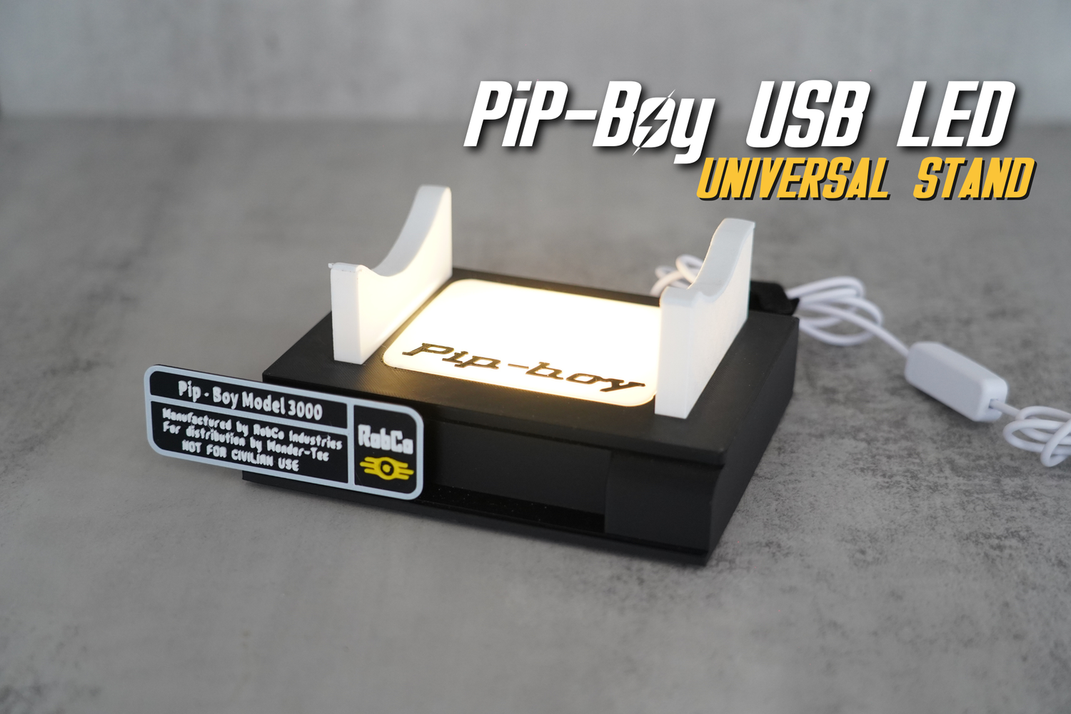 Pip Boy USB Universal Stand/With new images