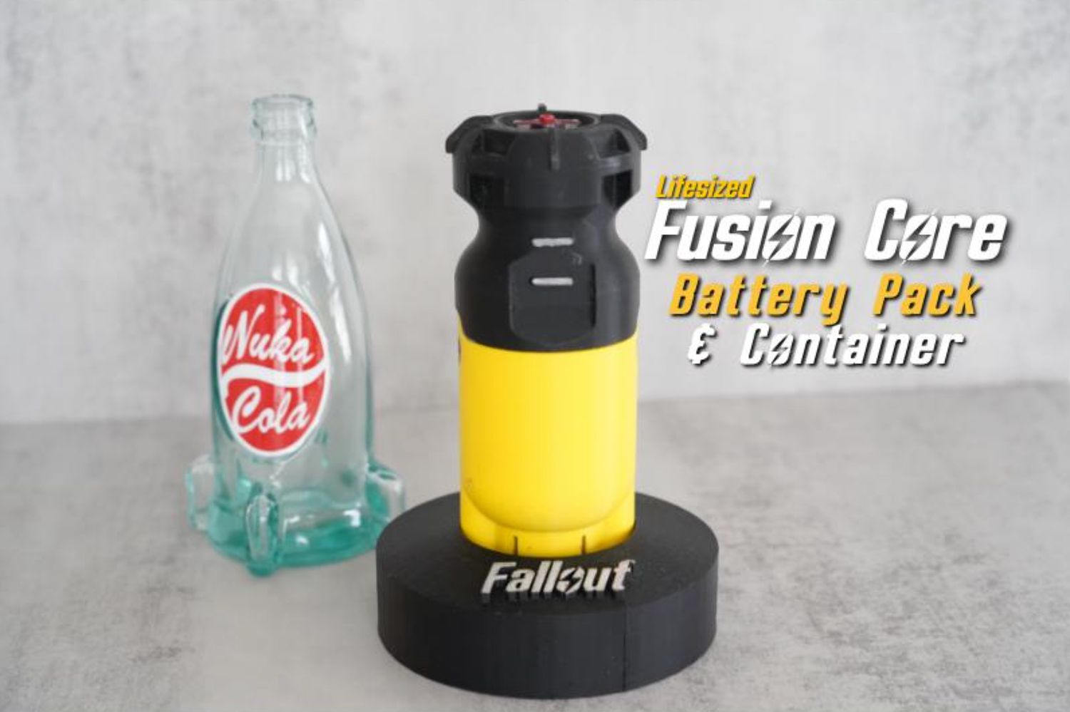 Life-size Fusion Core Battery Pack and Container
