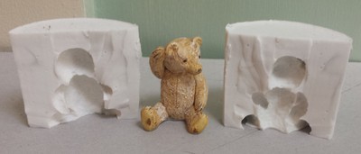 3D TEDDY SILICONE MOULD (POURABLE SILICONE)