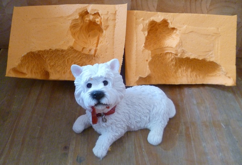 EMLEMS 3D LARGE WESTIE SILICONE MOULD