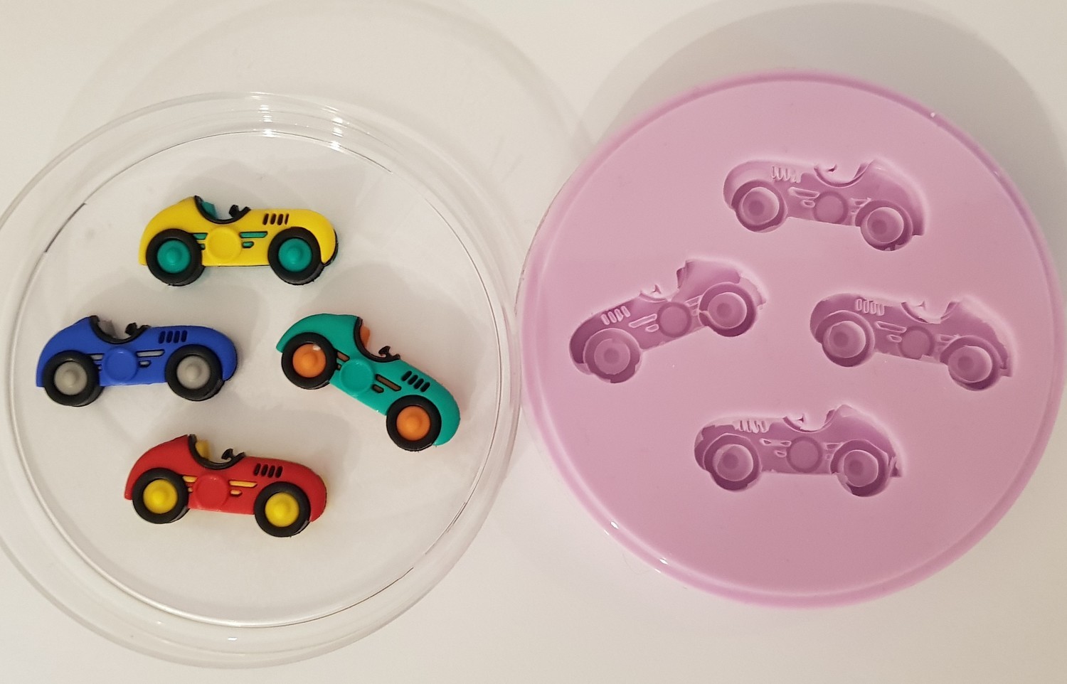RACING CARS SILICONE MOULD