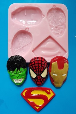 Superheroes Comic Silicone Moulds