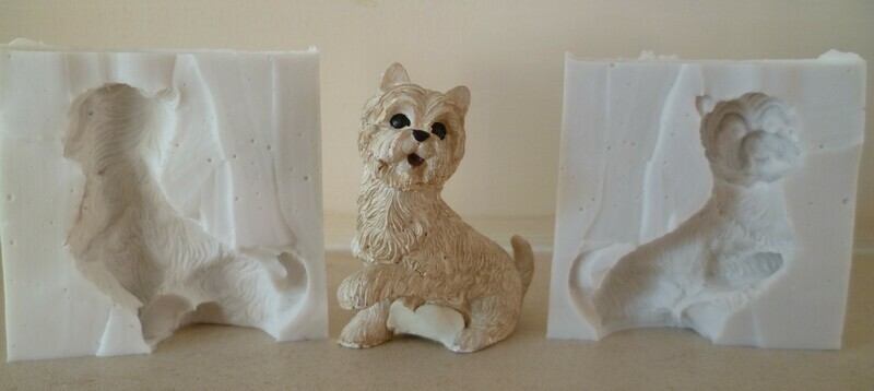 3D WESTIE SILICONE MOULD