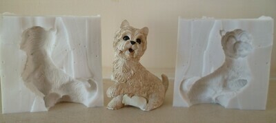 3D WESTIE SILICONE MOULD