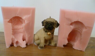 EMLEMS 3D PUG SILICONE MOULD