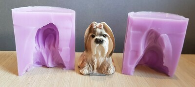 3D SHIH TZU SILICONE MOULD