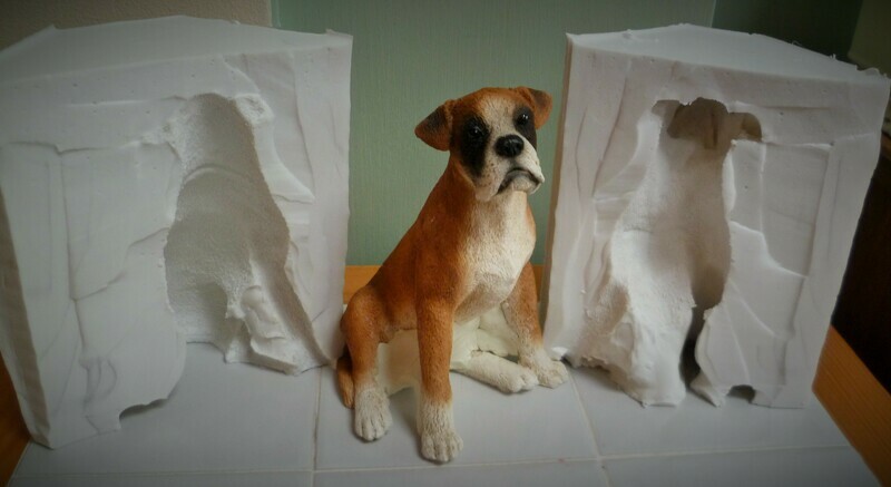 EMLEMS 3D LARGE BOXER DOG SILICONE MOULD