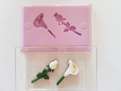 ROSE AND LILY SILICONE MOULD