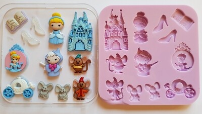 Princess SET SILICONE MOULD