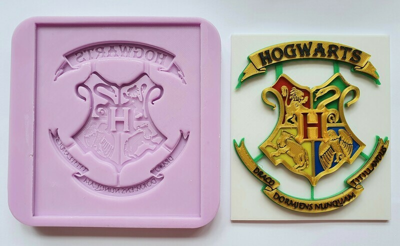 HARRY POTTER INSPIRED HOGWARTS FANCY CREST SILICONE MOULD