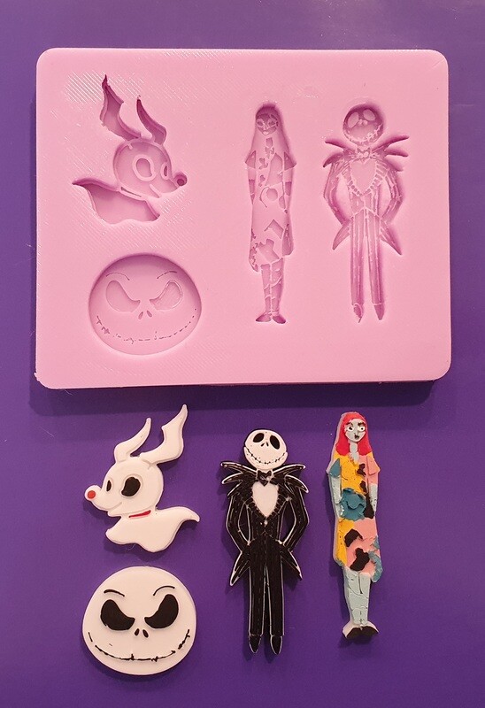 NEW NIGHTMARE BEFORE CHRISTMAS SET SILICONE MOULD