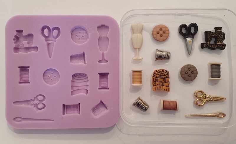 NEW SEWING SET SILICONE MOULD